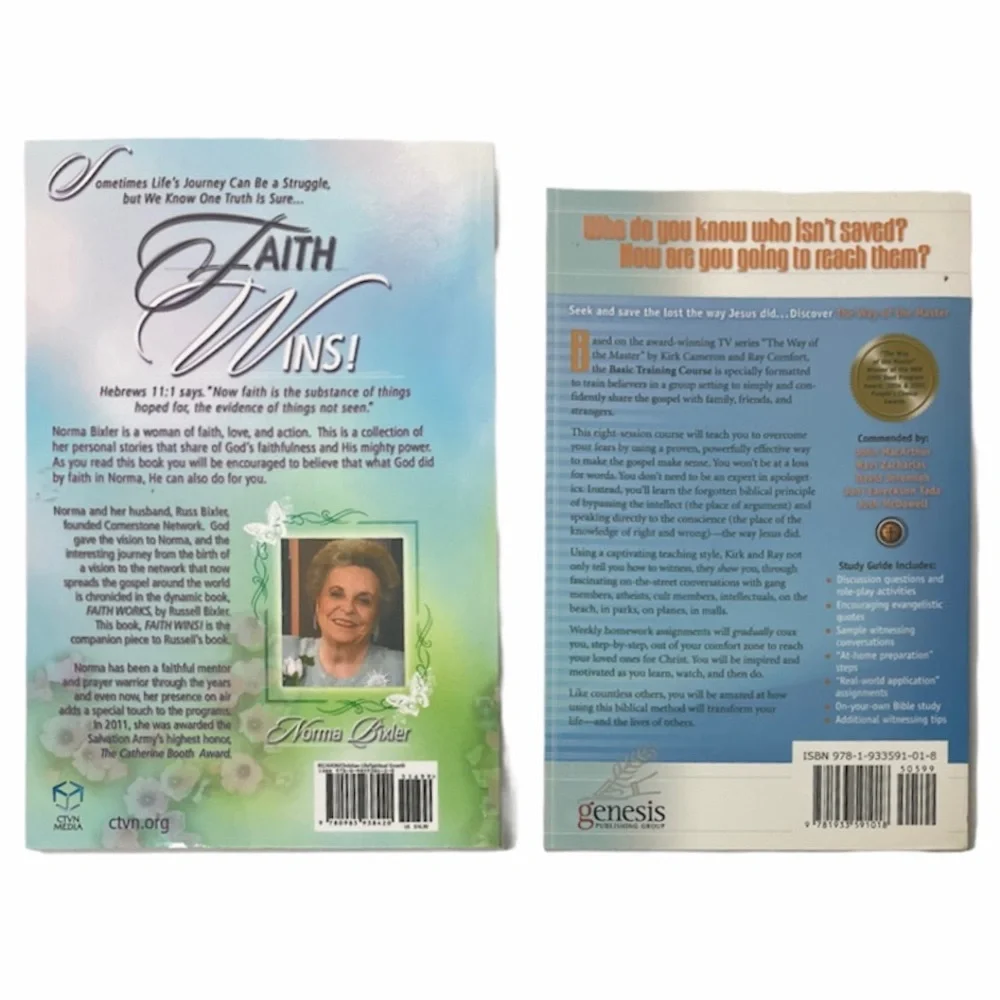 Christian Book Bundle: Kirk Cameron Way of the Master & Faith Wins! Religious